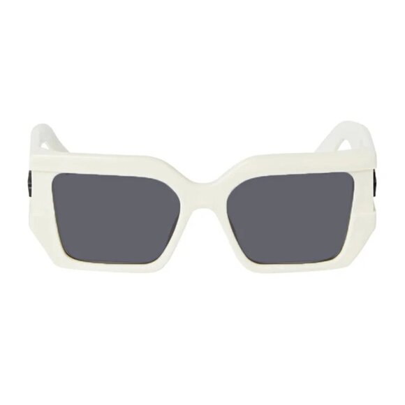 NEW OFF-WHITE SUNGLASSES WHITE GREY UNISEX EYEWEAR OFF-WHITE OERI148 DOVER 0107